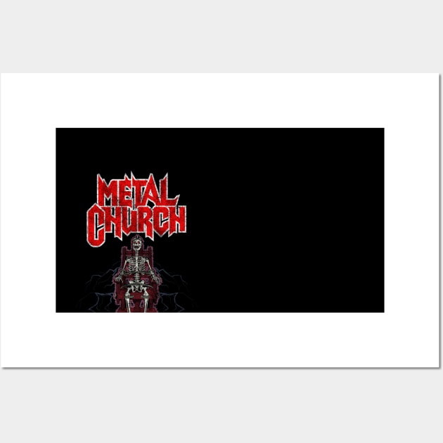 Distressed Metal Church Fanart Wall Art by Clever Alnita